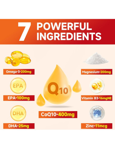 Gominolas CoQ10 Softbear 400mg Sabor Fresa 60 Unidades