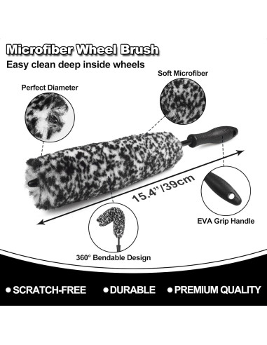Kit de Cepillos para Ruedas NIKCOSMK 7 Piezas - Limpieza Eficaz