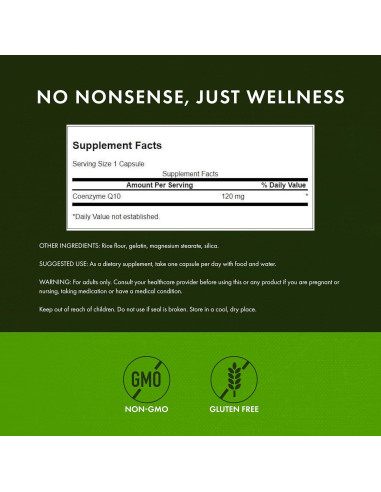 Suplemento CoQ10 Swanson Ultra 120mg - 100 Cápsulas