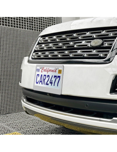 Paquete de 2 Marcos de Placas de Licencia Lengnoy Plateados