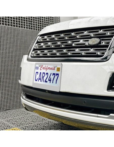 Paquete de 2 Marcos de Placas de Licencia Lengnoy Plateados