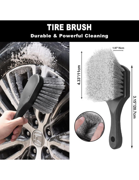 Kit de Cepillos para Ruedas NIKCOSMK 7 Piezas - Limpieza Eficaz