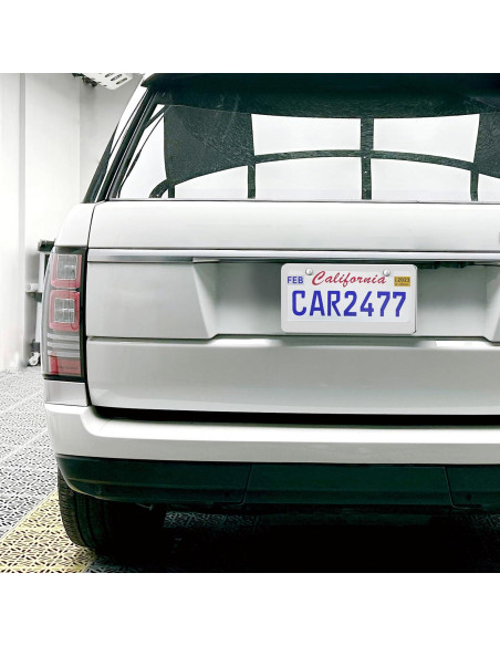 Paquete de 2 Marcos de Placas de Licencia Lengnoy Plateados