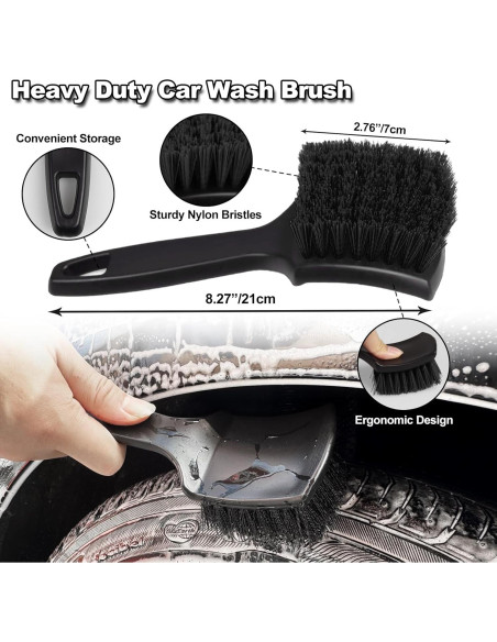 Kit de Cepillos para Ruedas NIKCOSMK 7 Piezas - Limpieza Eficaz