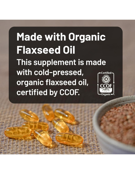 NatureWise Aceite de Semilla de Lino 1200 mg Omega 3 6 9 240 Cápsulas