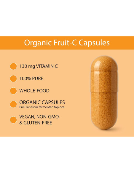 Cápsulas Orgánicas de Vitamina C KOYAH - 60 Unidades - 130 mg