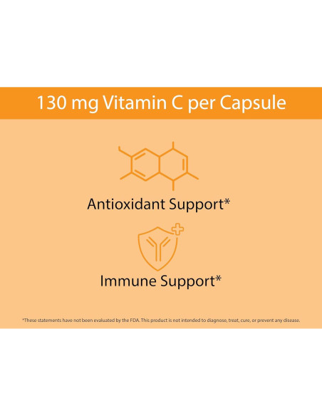 Cápsulas Orgánicas de Vitamina C KOYAH - 60 Unidades - 130 mg