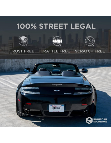 Marco de Placa de Licencia de Silicona Rightcar Solutions Negro