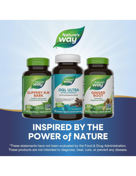 DGL Ultra Nature's Way - Alivio Digestivo Vegano - 90 Tabletas