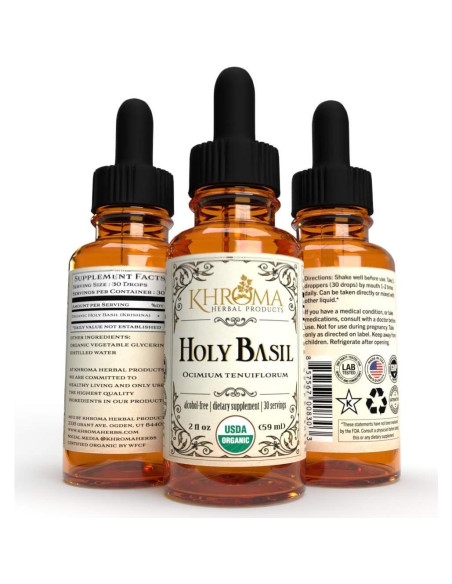 Albahaca Sagrada Orgánica Khroma - 60 ml Suplemento Líquido