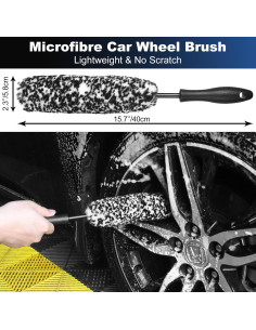 Juego de Cepillos de Limpieza para Ruedas TTRCB - 3 Piezas 2