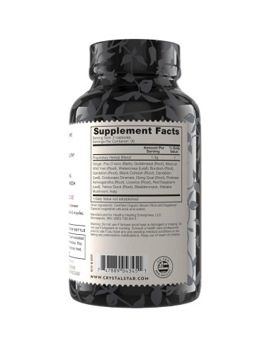 Defensa Fibro Crystal Star 60 Cápsulas - Salud de Senos y Útero