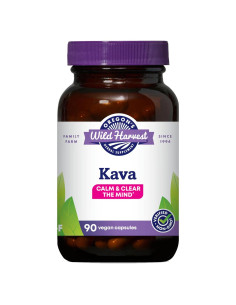 Cápsulas de Kava Oregon's Wild Harvest 90 unidades 100% vegetarianas