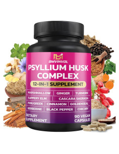 Suplemento Inmunológico BMVINVOL Psyllium Husk 90 Cápsulas