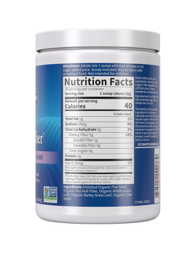 Garden of Life Polvo de Fibra Orgánica Detox Sin Sabor 30 Porciones