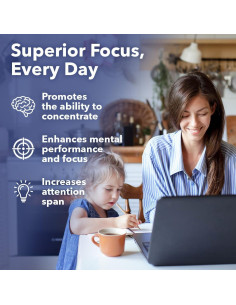 LifeSeasons Focus-R - Suplemento para Concentración - 60 Cápsulas 2