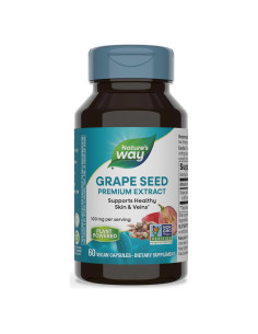 Extracto de Semilla de Uva Nature's Way 60 Cápsulas Veganas