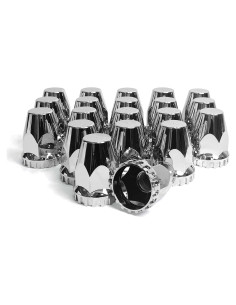 Paquete de 20 Cubiertas de Tuercas de Llantas Grandroad 33mm Cromo ABS