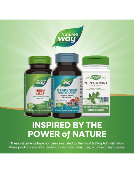 Extracto de Semilla de Uva Nature's Way 60 Cápsulas Veganas