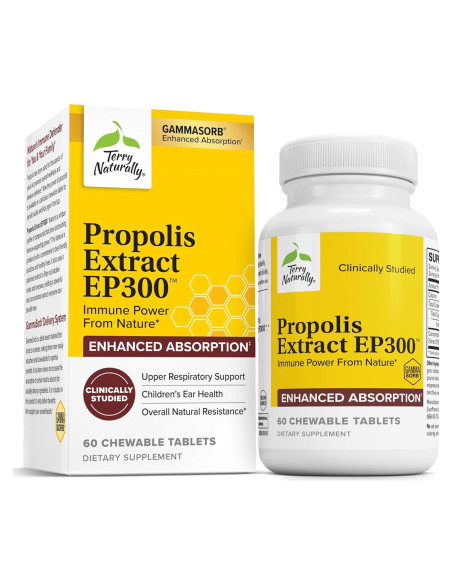 Terry Naturally Extracto de Propóleos EP300 - 60 Tabletas Masticables