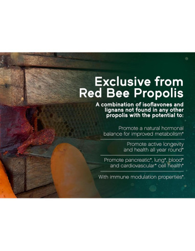 Cápsulas de Propóleos Rojos NaturaNectar 60pcs - Suplemento Premium