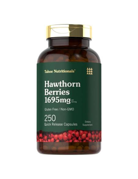Cápsulas de Baya de Espino Tahoe Nutritionals 1695mg 250 Unidades