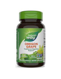 Suplemento Digestivo Uva de Oregón Nature's Way 90 Cápsulas Veganas