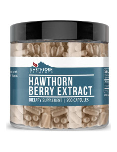 Extracto de Baya de Espino Earthborn Elements 200 Cápsulas Puras