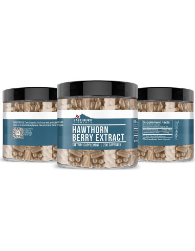 Extracto de Baya de Espino Earthborn Elements 200 Cápsulas Puras