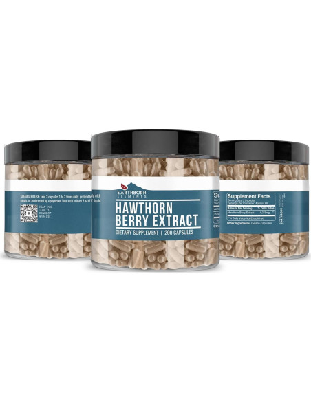 Extracto de Baya de Espino Earthborn Elements 200 Cápsulas Puras