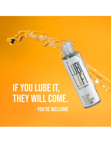 Lubricante Personal a Base de Agua LubeLife 230g - Vegano, Sin Manchas