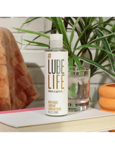 Lubricante Personal a Base de Agua LubeLife 230g - Vegano, Sin Manchas