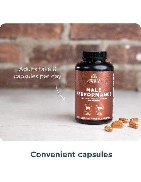 Suplemento de Órganos Nutrición Antigua Hombres 180 Cápsulas