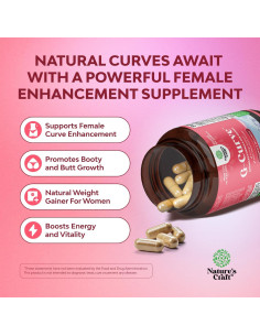 Píldoras de Mejora de Glúteos y Senos Natures Craft 60 Unidades 2