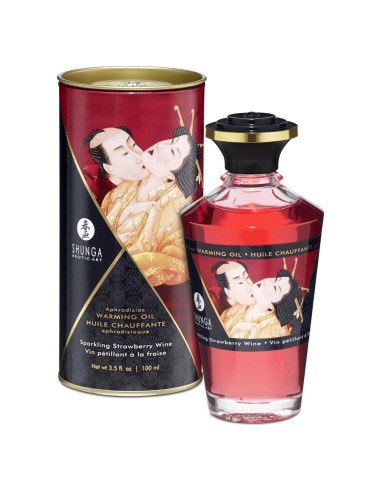 Aceite Calentador Afrodisíaco Shunga Fresas y Champán 100ml