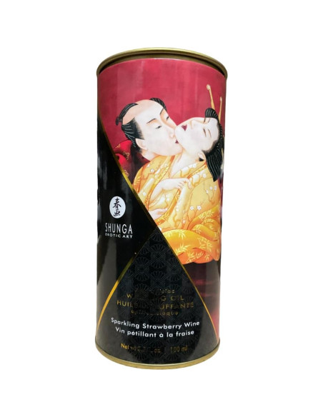 Aceite Calentador Afrodisíaco Shunga Fresas y Champán 100ml