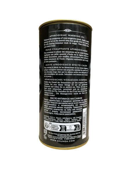 Aceite Calentador Afrodisíaco Shunga Fresas y Champán 100ml