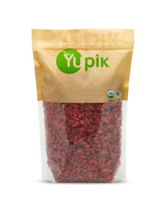 Bayas de Goji Secas Orgánicas Yupik 1 kg, Sin Gluten, Vegano