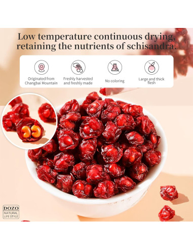 Té de Baya de Schisandra DOZO 220g - Sin Cafeína, Natural