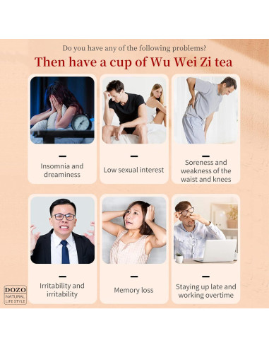 Té de Baya de Schisandra DOZO 220g - Sin Cafeína, Natural