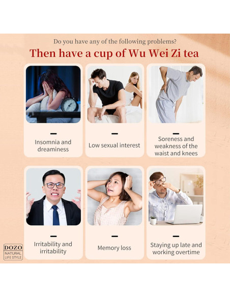 Té de Baya de Schisandra DOZO 220g - Sin Cafeína, Natural