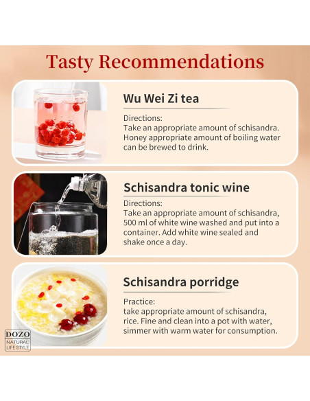 Té de Baya de Schisandra DOZO 220g - Sin Cafeína, Natural