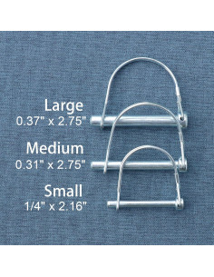 Pasador de Acoplador de Remolque 4PCS Tivnhuils 6.35mm 2