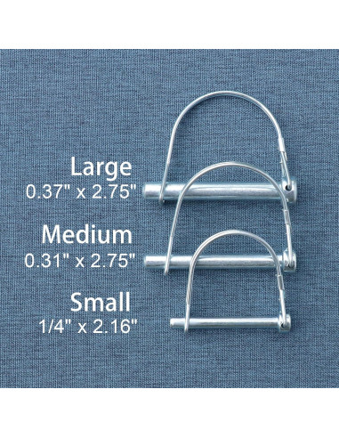 Pasador de Acoplador de Remolque 4PCS Tivnhuils 6.35mm