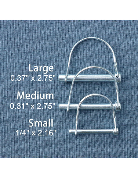 Pasador de Acoplador de Remolque 4PCS Tivnhuils 6.35mm