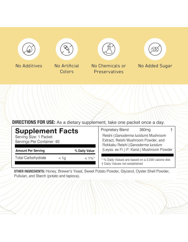 Bolas de Extracto de Hongo Reishi Umeken, 60 Paquetes, 2 Meses