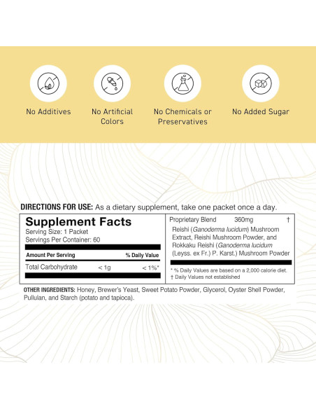 Bolas de Extracto de Hongo Reishi Umeken, 60 Paquetes, 2 Meses
