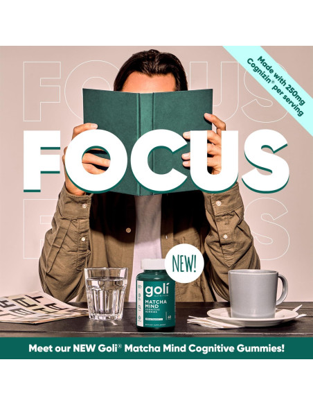 Gomitas Goli Matcha Mind - 60 Unidades - Enfoque y Salud Cerebral Gomitas Goli Matcha Mind - 60 Unidades - Enfoque y Salud Cerebral