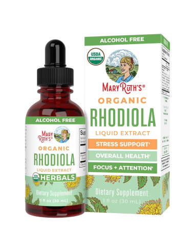 Suplemento de Rhodiola Rosea MaryRuth's 30 Porciones Orgánico
