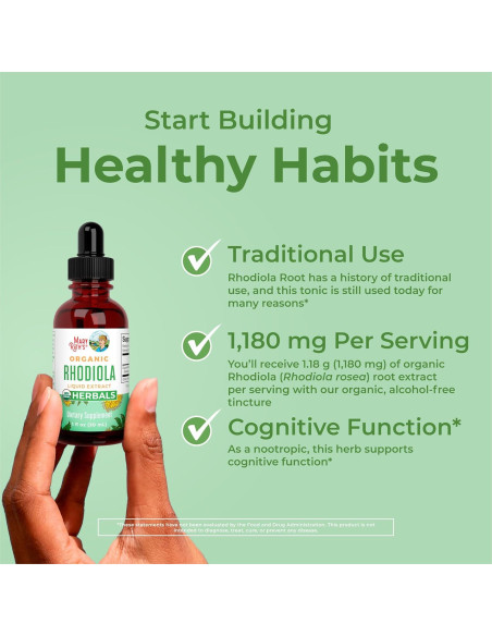 Suplemento de Rhodiola Rosea MaryRuth's 30 Porciones Orgánico Suplemento de Rhodiola Rosea MaryRuth's 30 Porciones Orgánico